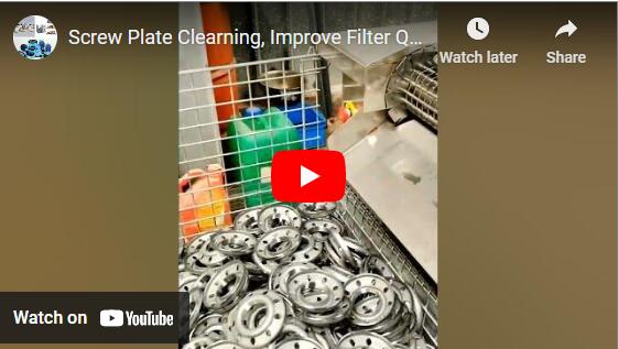 A limpeza da placa de parafuso melhora a qualidade do filtro